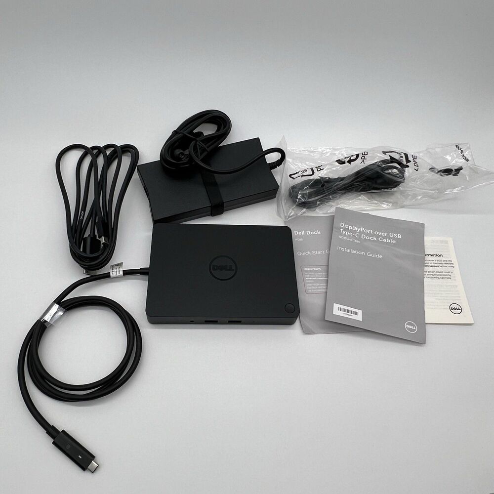 Dell WD15-K17A Docking Station with Power Adapter Excellent Conditions